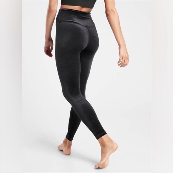 Athleta Elation Ultra High Rise Velvet Tight Legging Size Small Petite - Picture 2 of 10